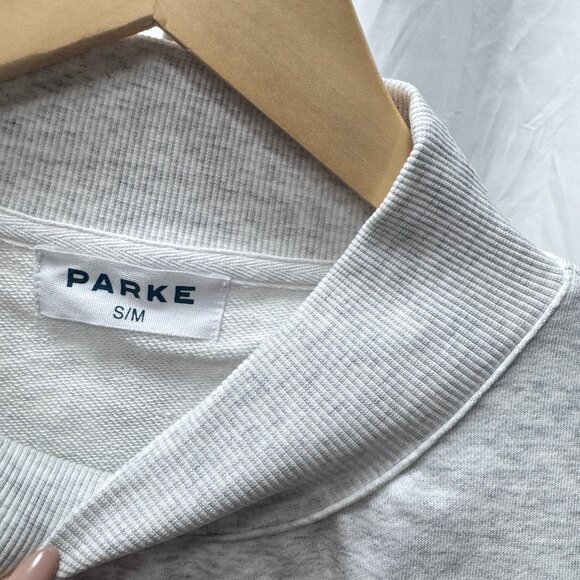 PARKE Valentine's Day Hoodie Grey Casual Preppy Style 🤍❤ - Picture 4 of 9